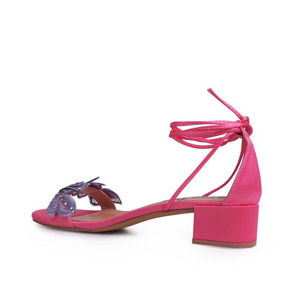 Privileged By J.c. Dossier Kavita Blue Satin Heel | Bold Comfort & Style