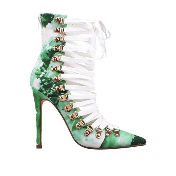privileged by j.c. dossier Kipling Green Tie-Dye Bootie