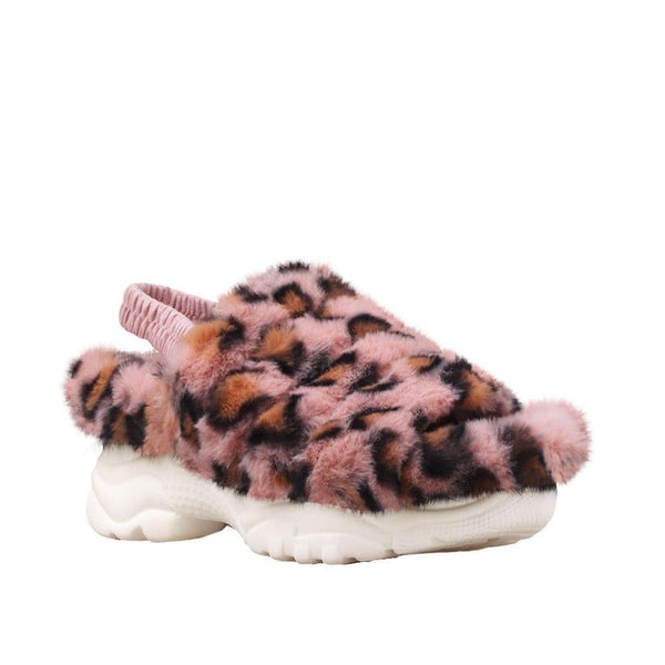 Privileged By J.c. Dossier Klora Pink Leopard Faux Fur Platform