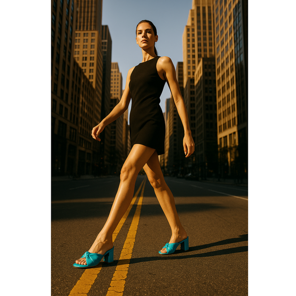 Privileged By J.c. Dossier Kolkata Blue Velvet Heels