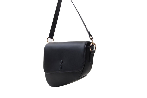 Privileged By J.c. Dossier Kona Tilted Black Handbag
