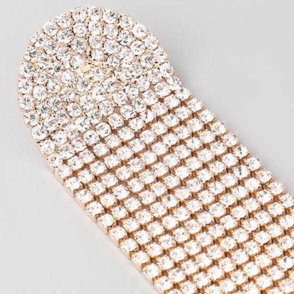 Privileged By J.c. Dossier Kora Rhinestone Statement Earrings