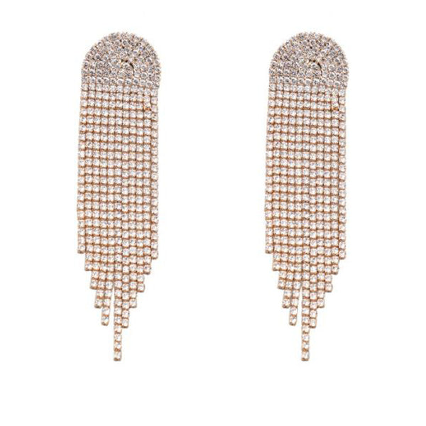 privileged by j.c. dossier Kora Rhinestone Statement Earrings