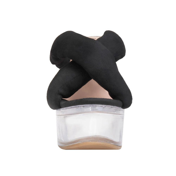 Privileged By J.c. Dossier Lacey Black Platform Heels