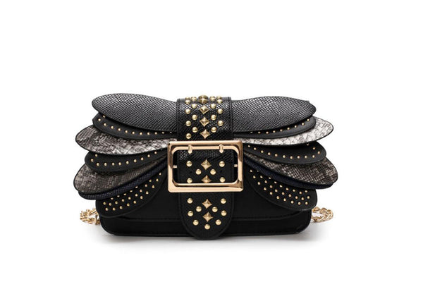 Privileged By J.c. Dossier Ladybug Leather Handbag – Metallic Statement Purse