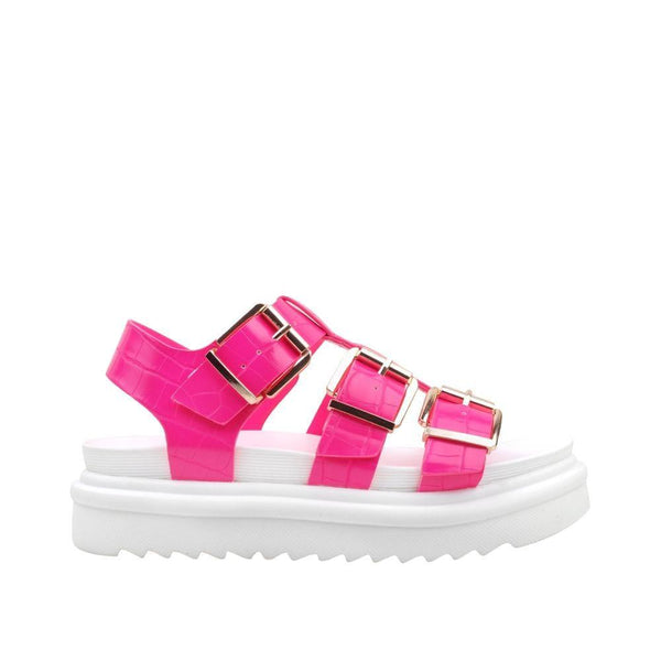privileged by j.c. dossier Laeticia Pink Platform Flats