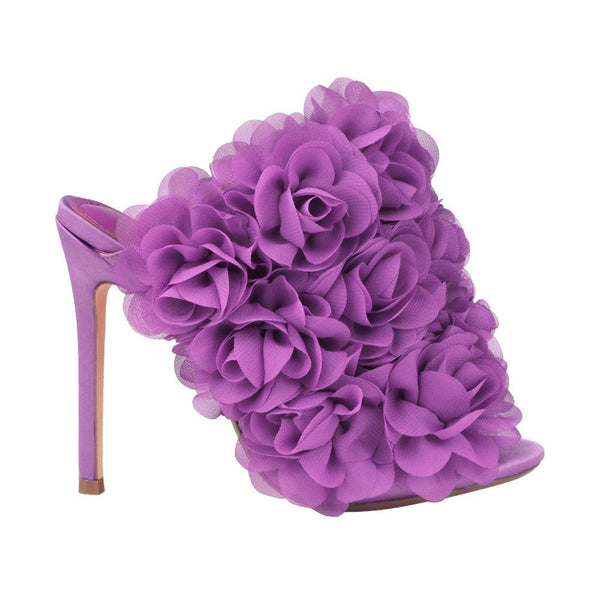 privileged by j.c. dossier Lashburn Purple Satin Heel