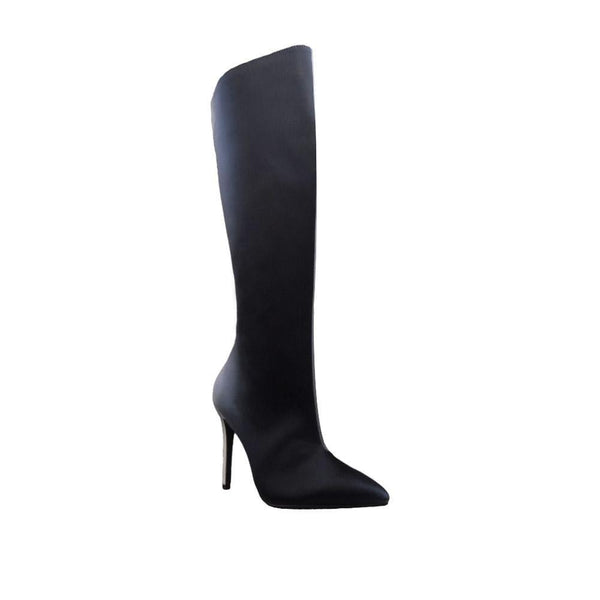 Privileged By J.c. Dossier Laurette Black Leather Boot