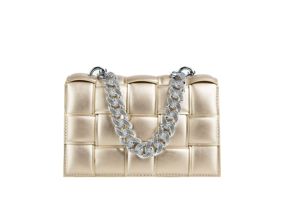 Privileged By J.c. Dossier Laurie Blush Pink Handbag With Chain