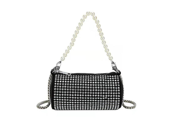 privileged by j.c. dossier Logan Black Studded Cylinder Handbag