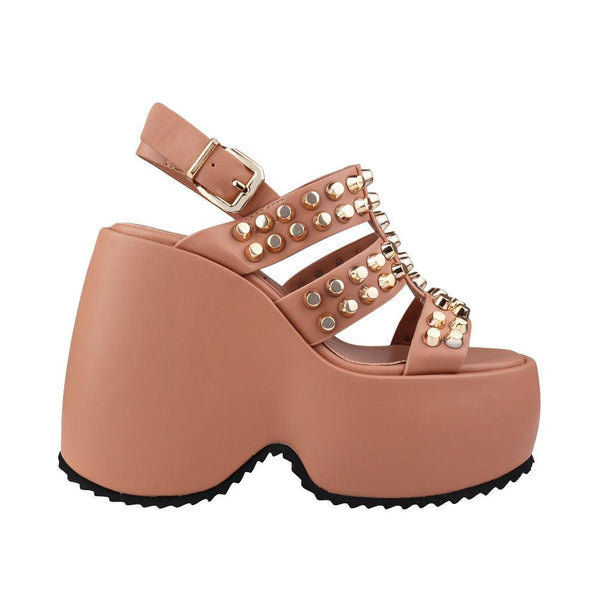 privileged by j.c. dossier London Peach Platform Heels