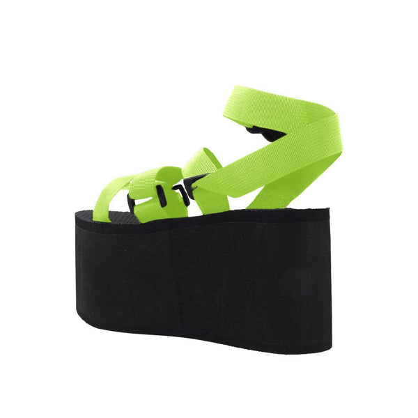 Privileged By J.c. Dossier Lullaby Neon Platform Shoes