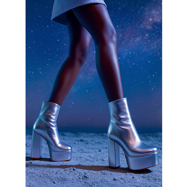 Privileged By J.c. Dossier Lunsford Metallic Platform Bootie