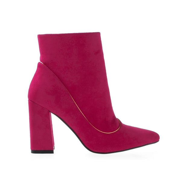 privileged by j.c. dossier Maelia Fuchsia Booties 3.5" Heel
