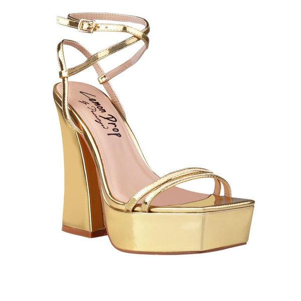 Privileged By J.c. Dossier Malcolm Gold Platform Heels