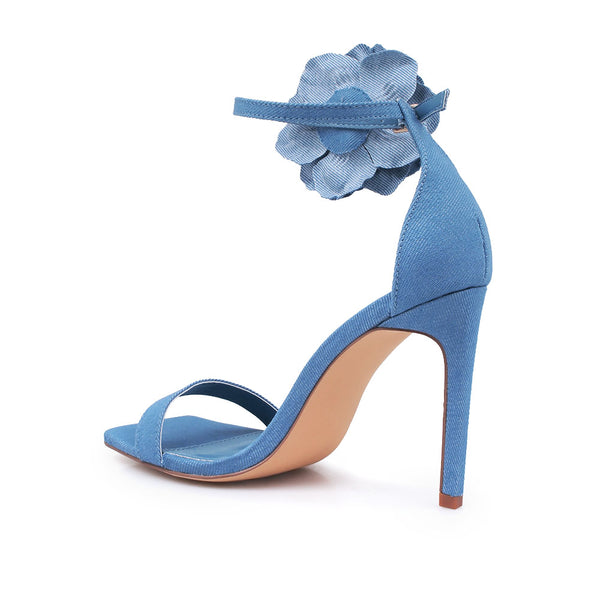 Privileged By J.c. Dossier Maria Black Vegan Leather Heel