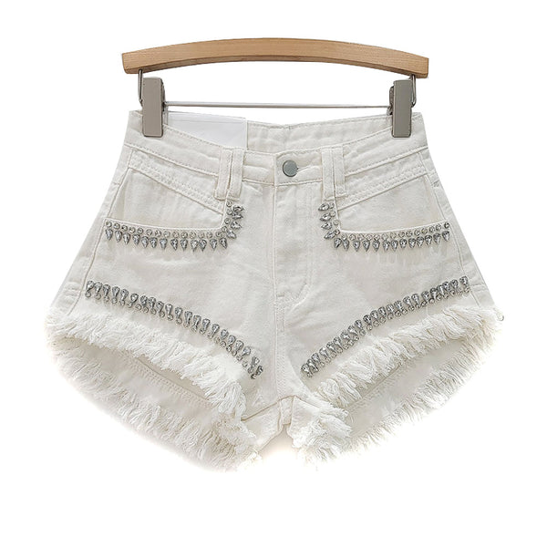 Privileged By J.c. Dossier Mayola Denim Shorts | Bold Festival-Ready Style