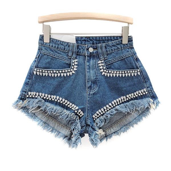 privileged by j.c. dossier Mayola Denim Shorts | Bold Festival-Ready Style
