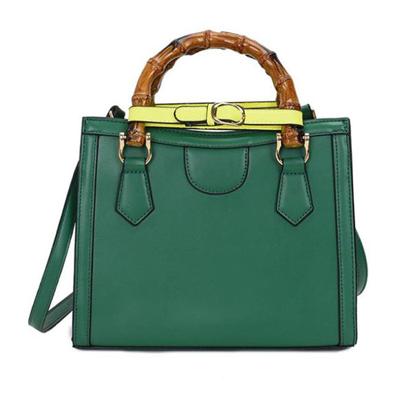 privileged by j.c. dossier Mazikeen Green Vegan Leather Handbag