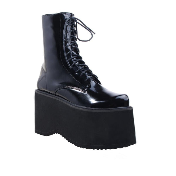 Privileged By J.c. Dossier Meliss Black Platform Bootie