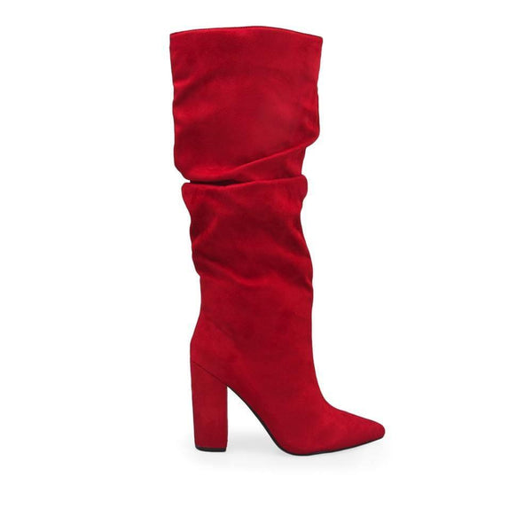 privileged by j.c. dossier Melvina Red Pointed Toe Boot