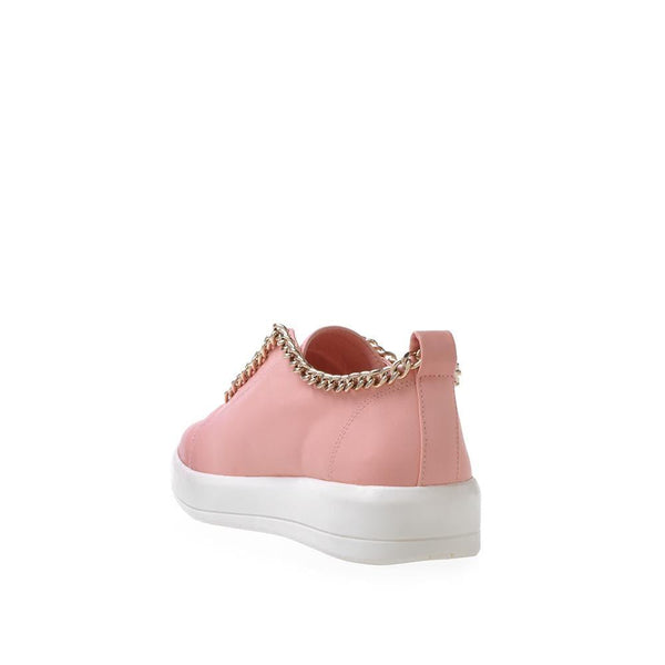 Privileged By J.c. Dossier Mercarol Pink Vegan Leather Sneakers