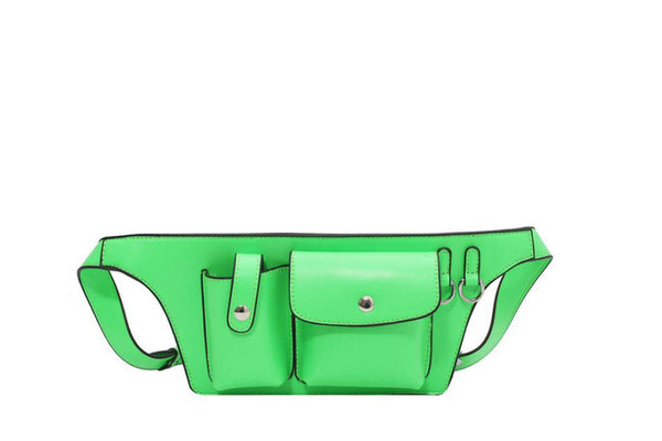 Privileged By J.c. Dossier Mia Neon Pink Vegan Leather Handbag