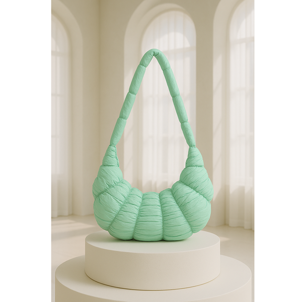 Privileged By J.c. Dossier Mint Puffy Shoulder Bag | Bold Statement Handbag