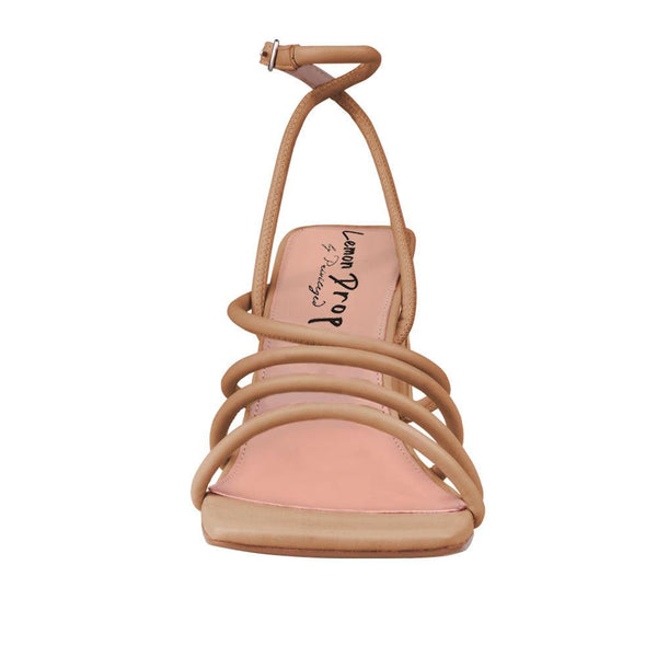 Privileged By J.c. Dossier Miranda Strappy Clear Heel Sandals