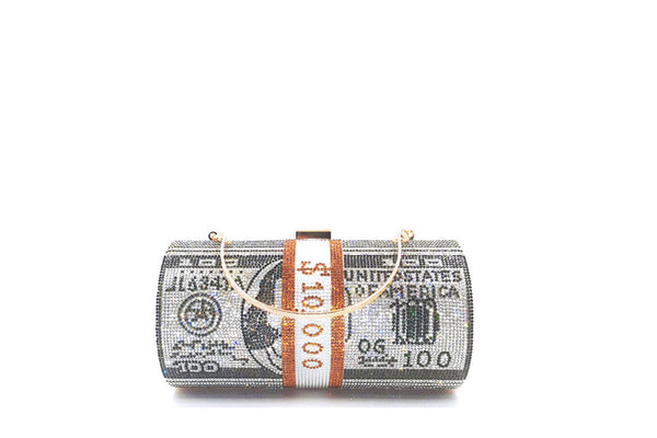 Privileged By J.c. Dossier Moneda Pink Rhinestone Handbag