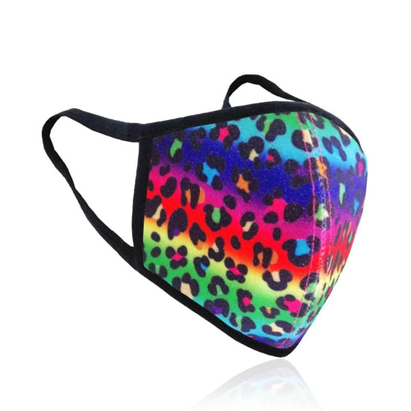 privileged by j.c. dossier Multi Leopard Glitter Mask