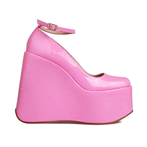 privileged by j.c. dossier Munoz Pink Platform Heels