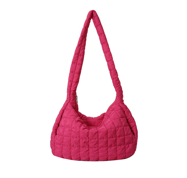 privileged by j.c. dossier Nashla Quilted Shoulder Bag in White