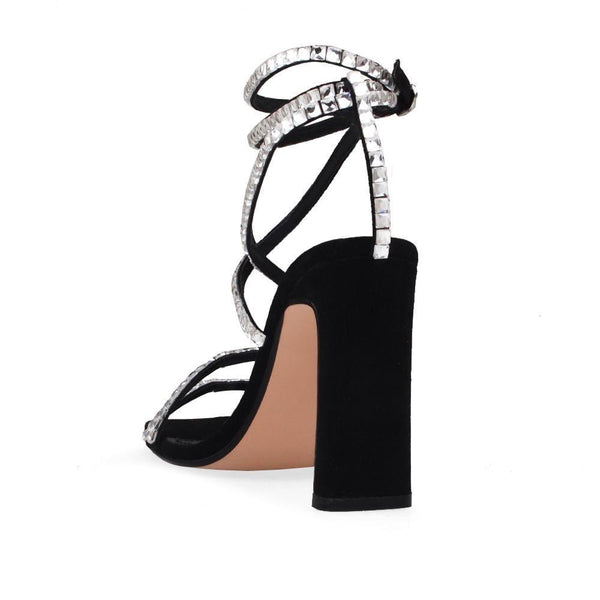 Privileged By J.c. Dossier Naydeen Black Rhinestone Heel