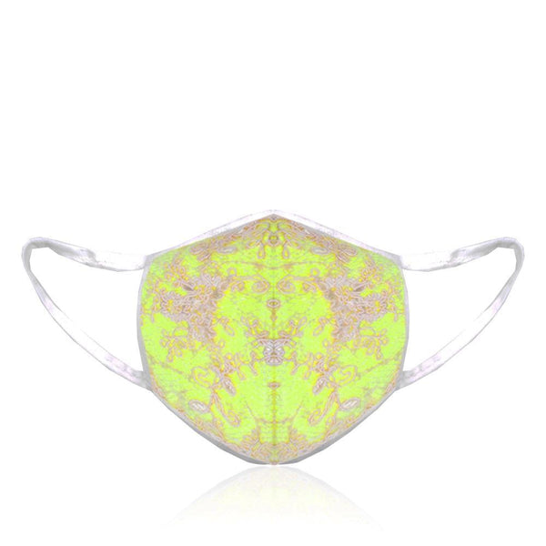 Privileged By J.c. Dossier Neon Lace Mask - Festival-Ready