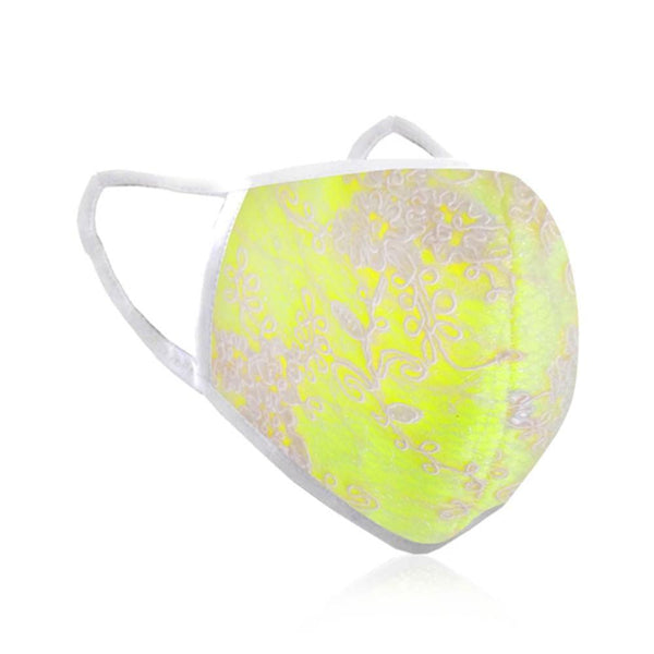 privileged by j.c. dossier Neon Lace Mask - Festival-Ready