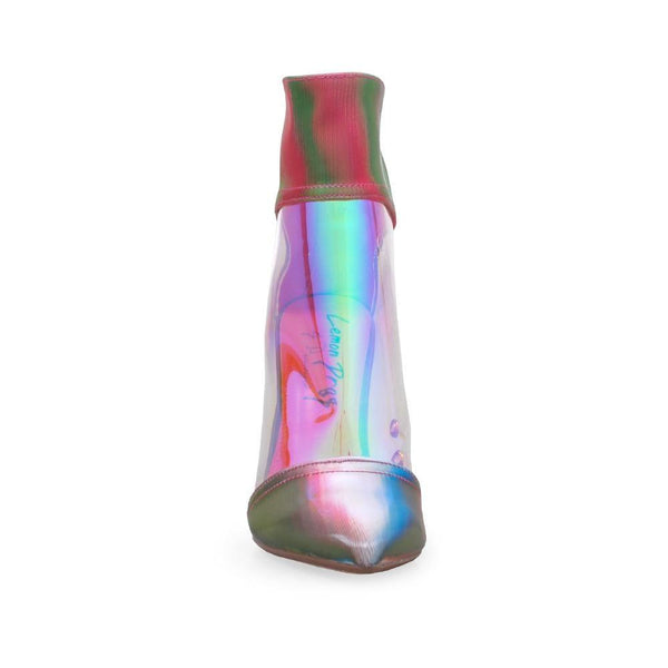 Privileged By J.c. Dossier Newton Iridescent Clear Vinyl Bootie