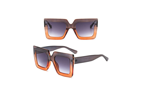 privileged by j.c. dossier Nostalgia Sunnies Orange Sunglasses