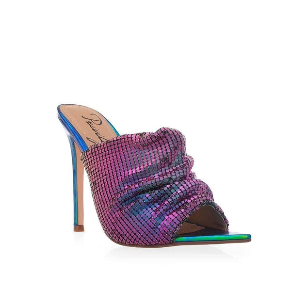 Privileged By J.c. Dossier Ongoing Metallic Mesh Heels - Bold & Edgy