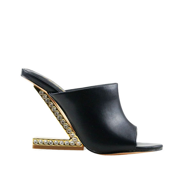 privileged by j.c. dossier Orlia Orange Heel – Bold Statement Shoe