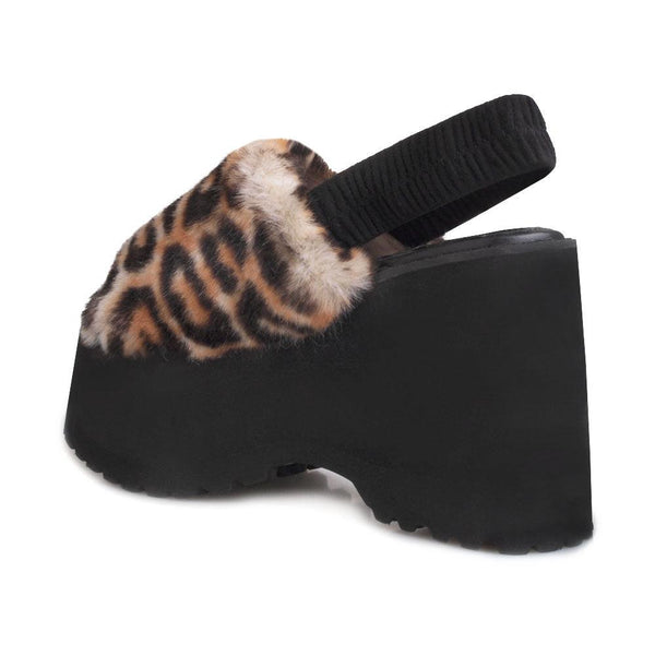 Privileged By J.c. Dossier Paladin Leopard Faux Fur Platform