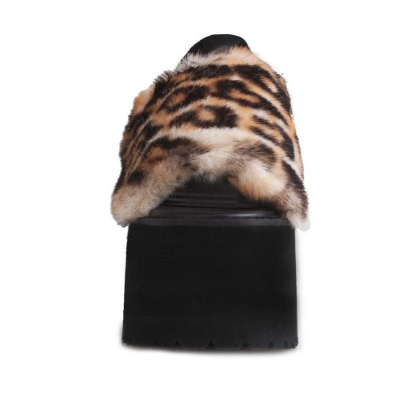 Privileged By J.c. Dossier Paladin Leopard Faux Fur Platform