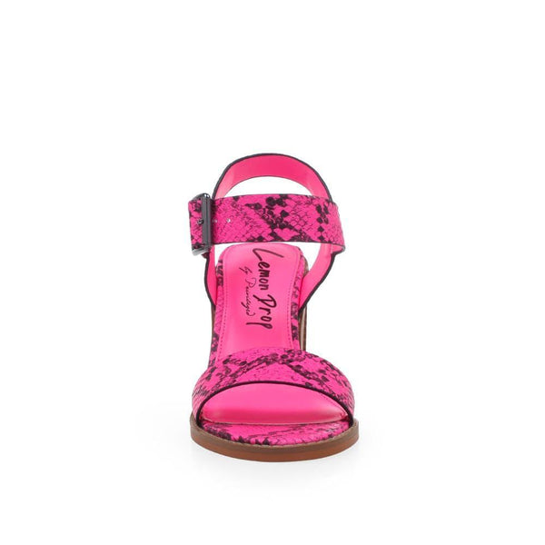 Privileged By J.c. Dossier Palermo Pink Faux Snakeskin Heels