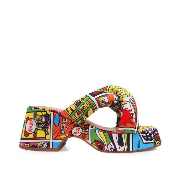 privileged by j.c. dossier Pamila Multi-Textile Platform Sandals