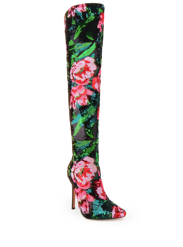 Privileged By J.c. Dossier Pavia Floral Over-the-Knee Boot