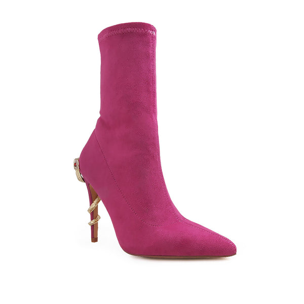 Privileged By J.c. Dossier Paxe Pink Bootie 4-Inch Heel