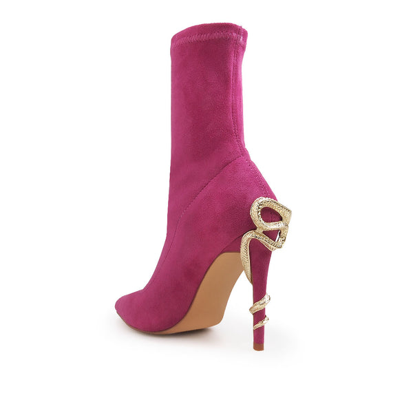 Privileged By J.c. Dossier Paxe Pink Bootie 4-Inch Heel