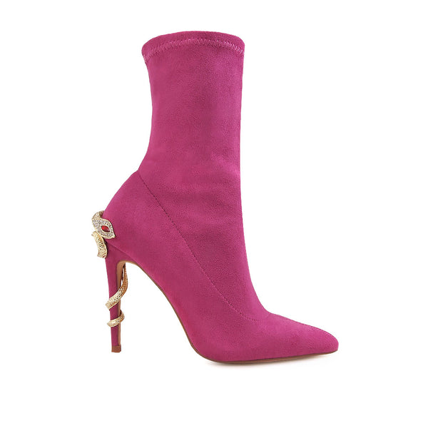 privileged by j.c. dossier Paxe Pink Bootie 4-Inch Heel