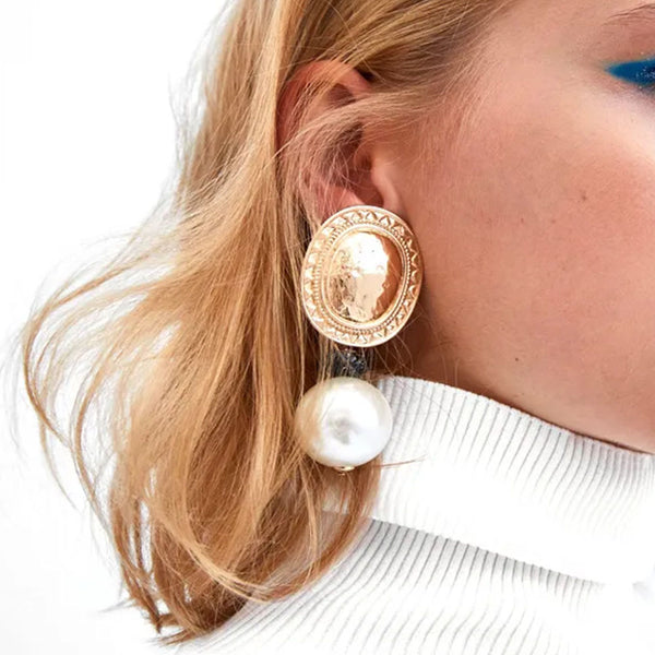 Privileged By J.c. Dossier Pearly Statement Earrings