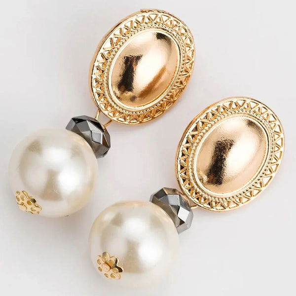 Privileged By J.c. Dossier Pearly Statement Earrings